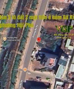 Bán 5 lô đất 2 mặt tiền ở hẻm Bờ Kè phường Hội Phú