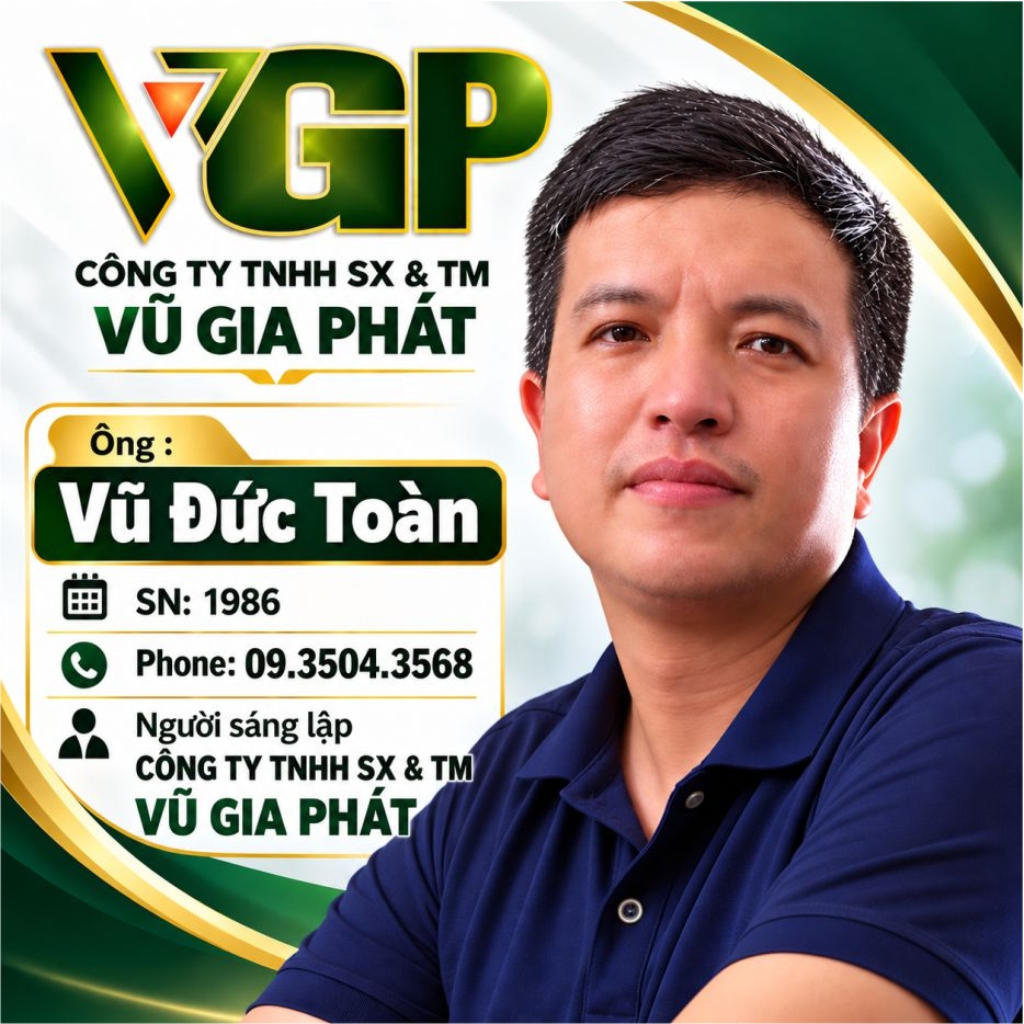 Vũ Đức Toàn CEO của CÔNG TY VŨ GIA PHÁT